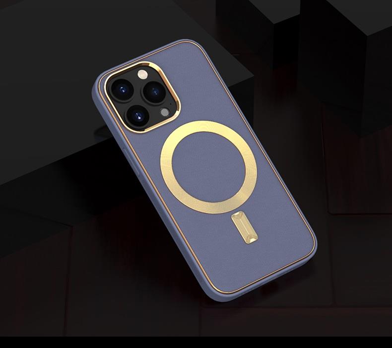 Boom of Sweden BOOM iPhone 14 Pro Magsafe Läderskal - Lila