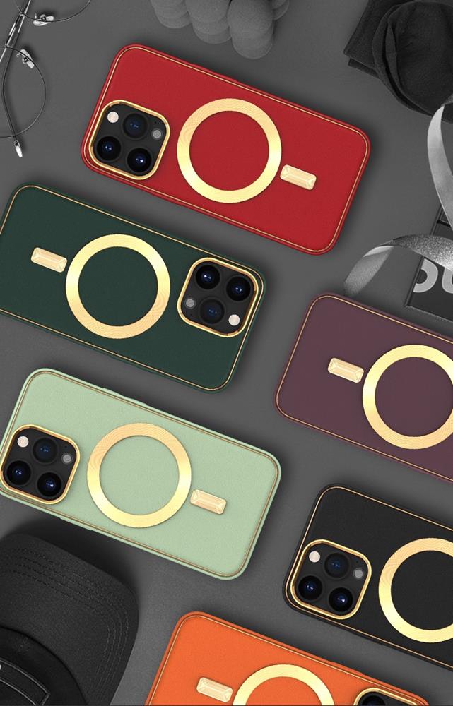 Boom of Sweden BOOM iPhone 14 Pro Max Magsafe Läderskal Max - Lila