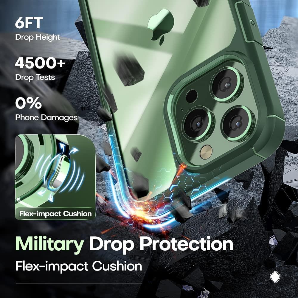 Boom of Sweden [6in1] Boom iPhone 13 Pro Max Skal Kameralinsskydd Härdat Glas MagSafe Ring