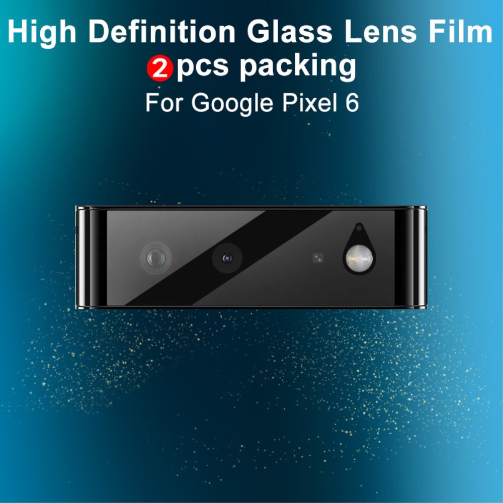 OEM [2-PACK] Kameralinsskydd i Härdat Glas Google Pixel 6