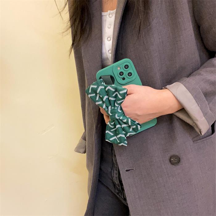 OEM Bowknot Handrem iPhone 7/8/SE 2020/SE 2022 Skal - Grön