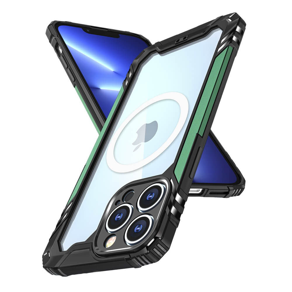 OEM Tough Armor Magsafe Skal iPhone 13 Pro - Grön