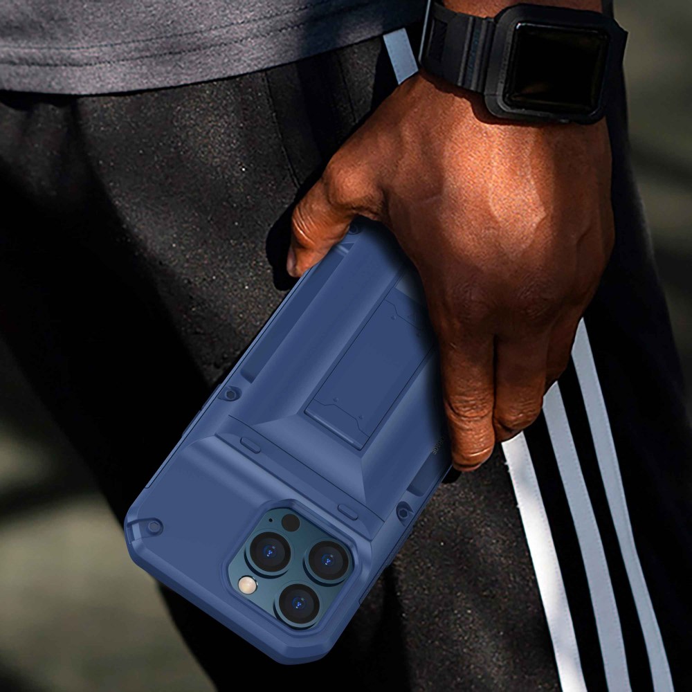 OEM iPhone 13 Pro Skal Korthållare Built-in Kickstand - Grön