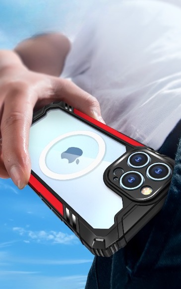 OEM Tough Armor Magsafe Skal iPhone 13 Pro Max - Blå