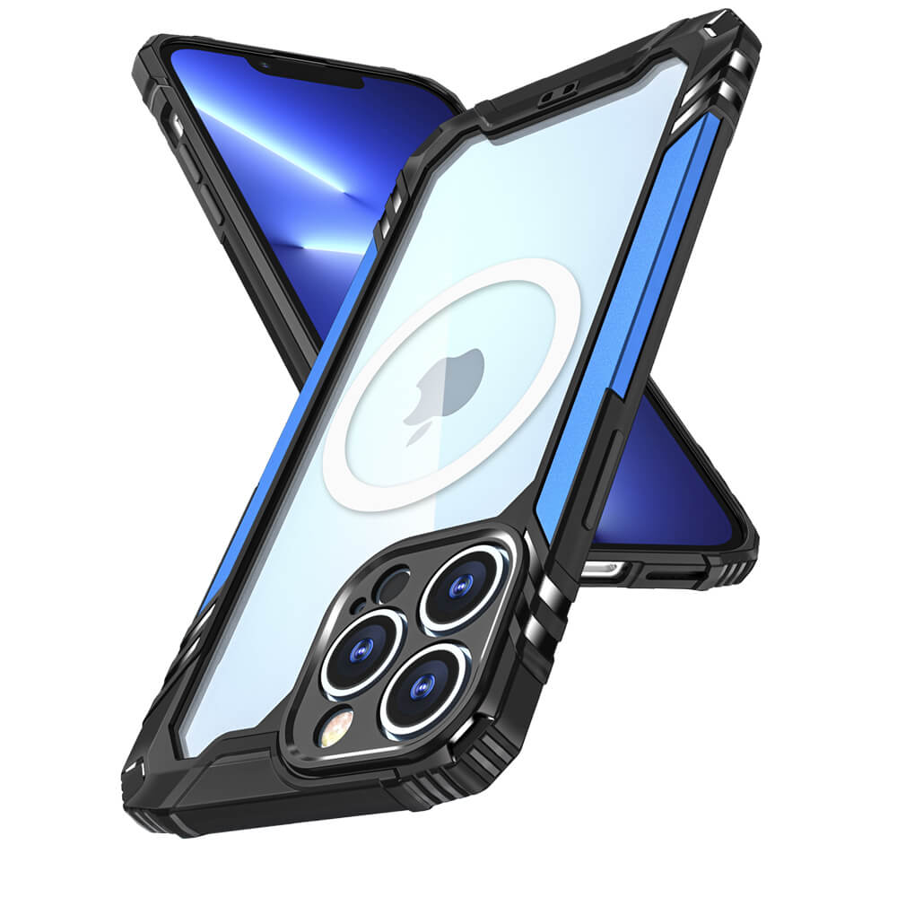 OEM Tough Armor Magsafe Skal iPhone 13 Pro Max - Blå
