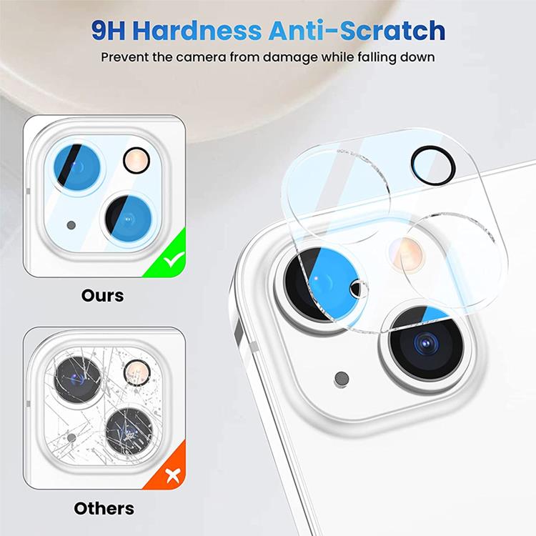 OEM [2-PACK] Skärmskydd iPhone 14 Plus Kameralinsskydd i Härdat glas Clear