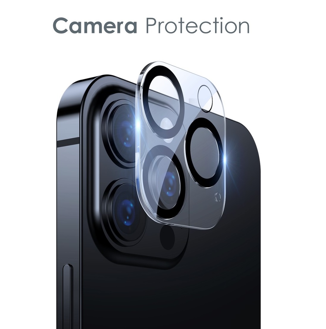 OEM 2-i-1 paket till iPhone 14 Pro med skärmskydd i härdat glas och kameralinsskydd