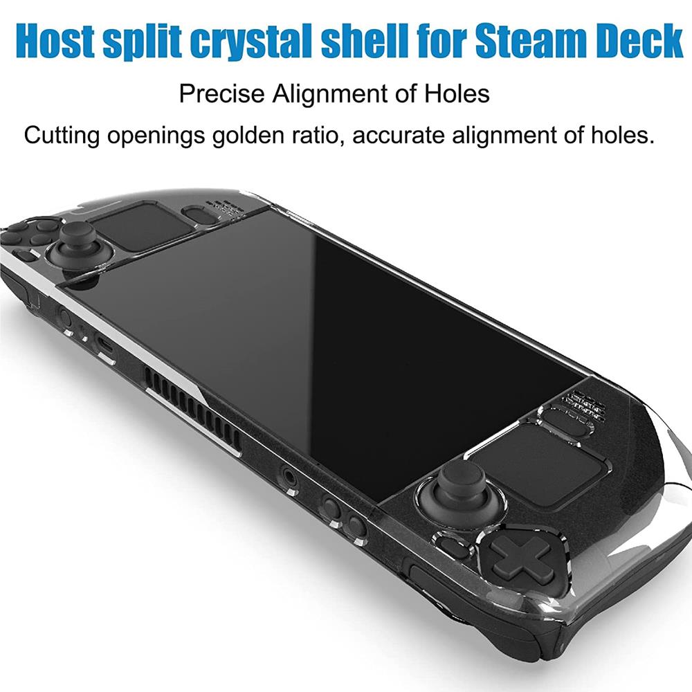 OEM Crystal Cover Skal till Steam Deck - Clear