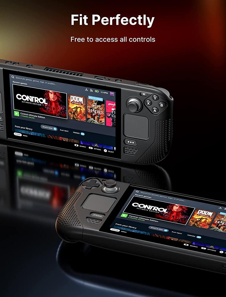 OEM Shock-Absorption Silikonskal till Steam Deck - Svart