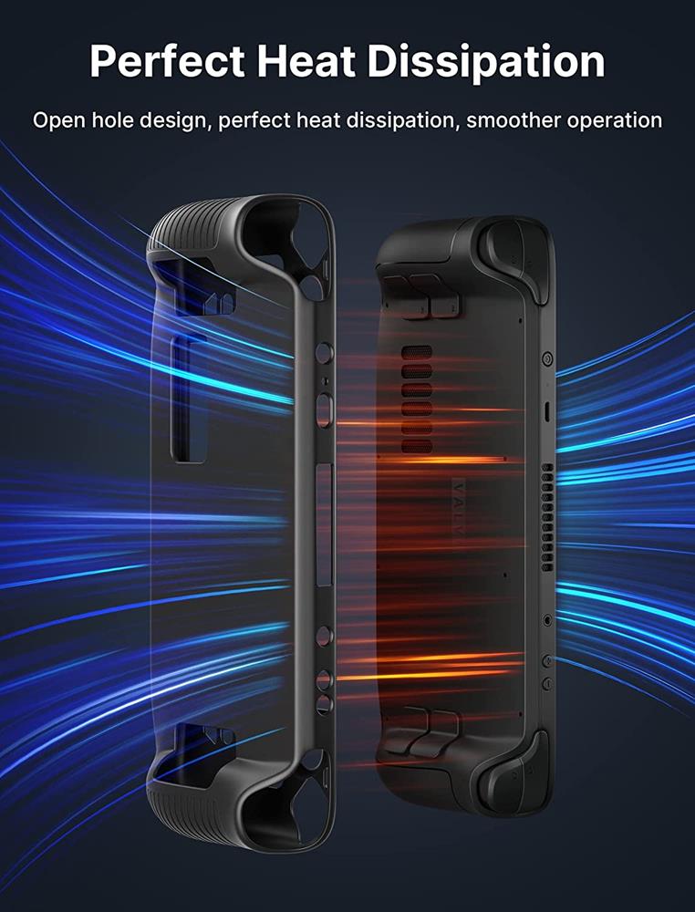 OEM Shock-Absorption Silikonskal till Steam Deck - Svart