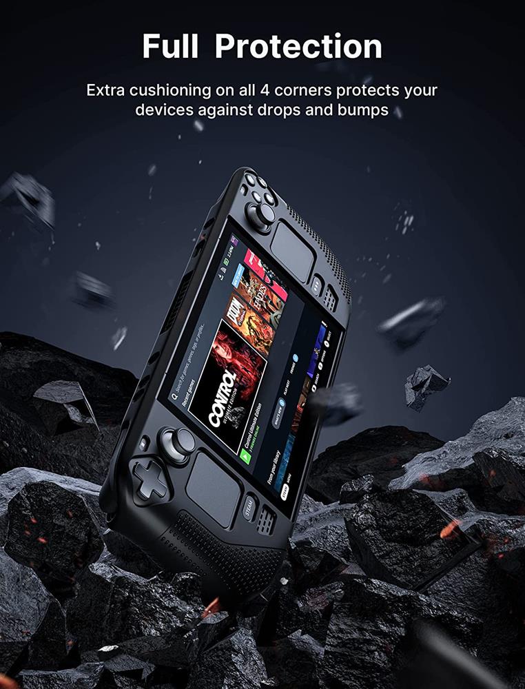 OEM Shock-Absorption Silikonskal till Steam Deck - Svart