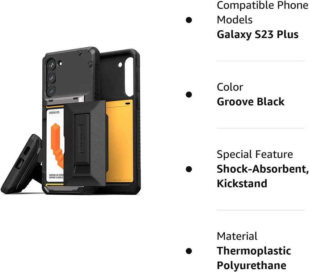 VERUS VRS DESIGN Damda Glide Hybrid Skal Galaxy S23 Plus - Svart