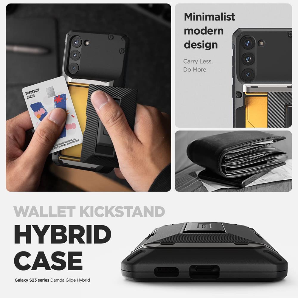 VERUS VRS DESIGN Damda Glide Hybrid Skal Galaxy S23 Plus - Svart