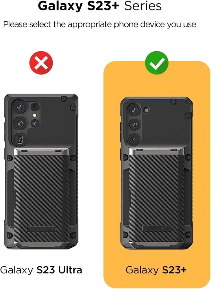 VERUS VRS DESIGN Damda Glide Pro Skal Galaxy S23 Plus - Svart