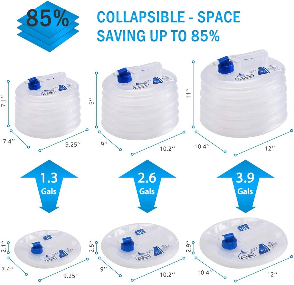 OEM 5L - Hopfällbar Vattenbehållare Utomhusvattenpåse