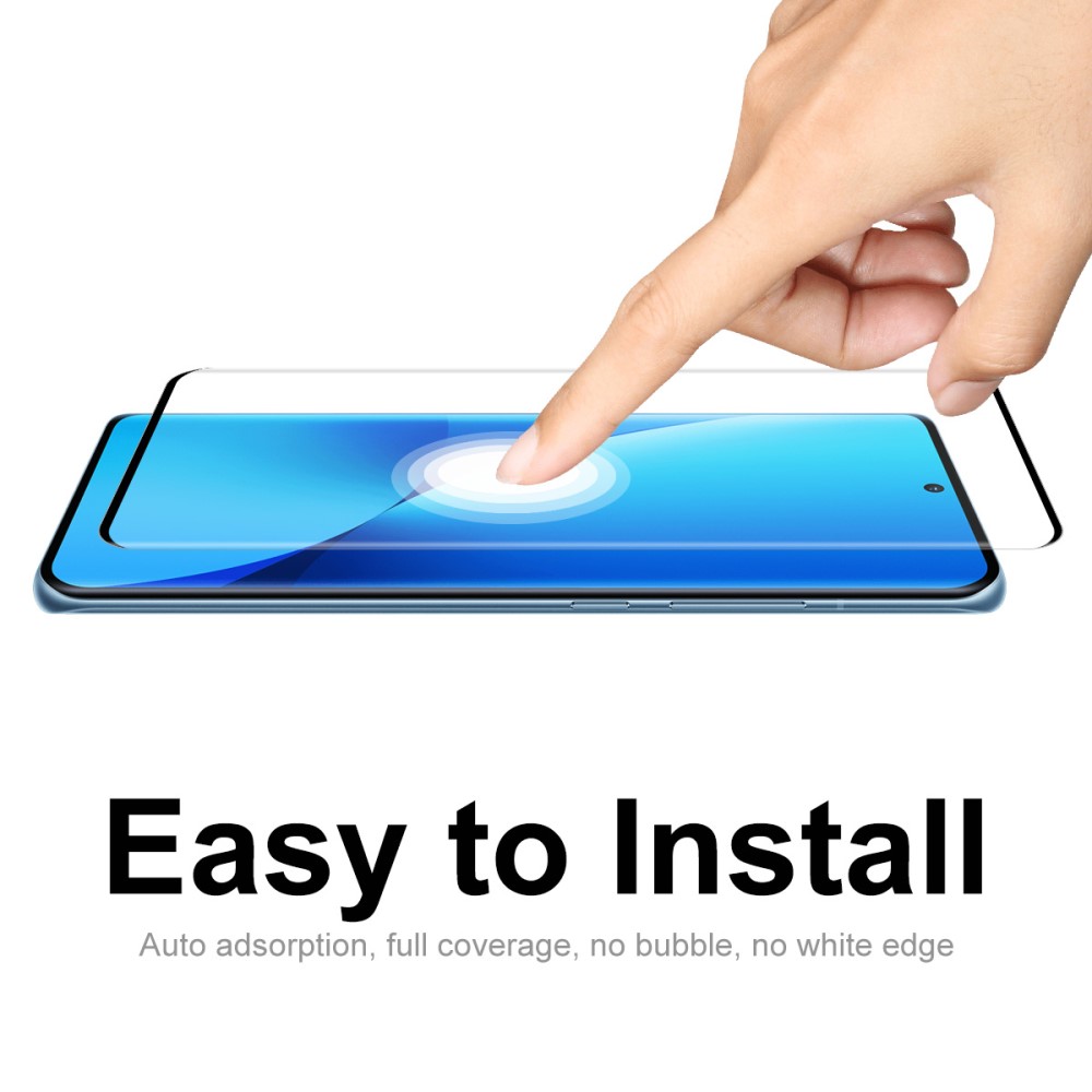 OEM 5D Glue Ceramic Härdat Glas Skärmskydd Xiaomi Redmi Note 12 4G 5G - Svart