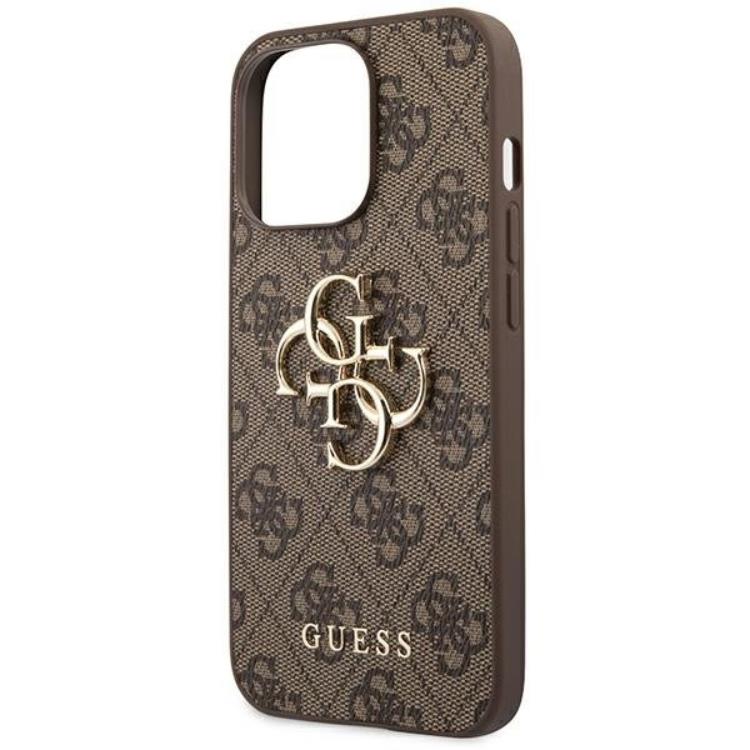 Guess GUESS iPhone 14 Pro Max Skal Big Metall Logo - Brun