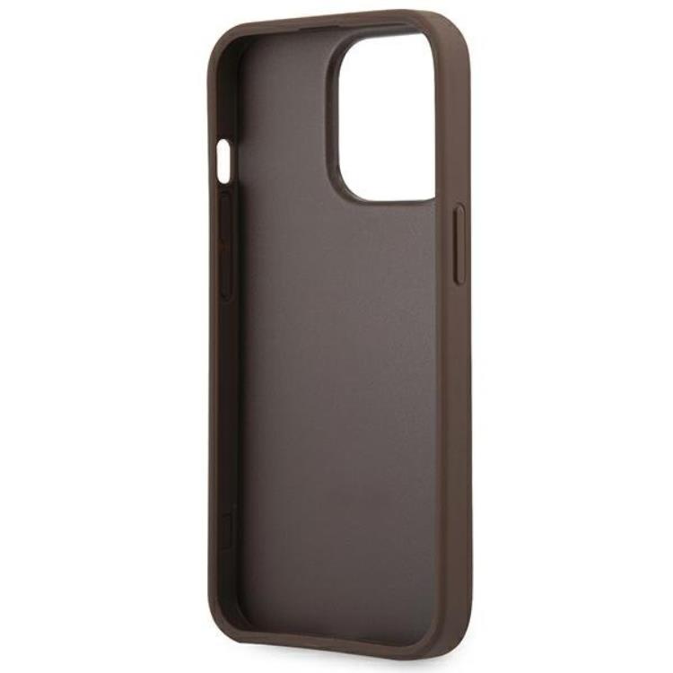 Guess GUESS iPhone 14 Pro Max Skal Big Metall Logo - Brun