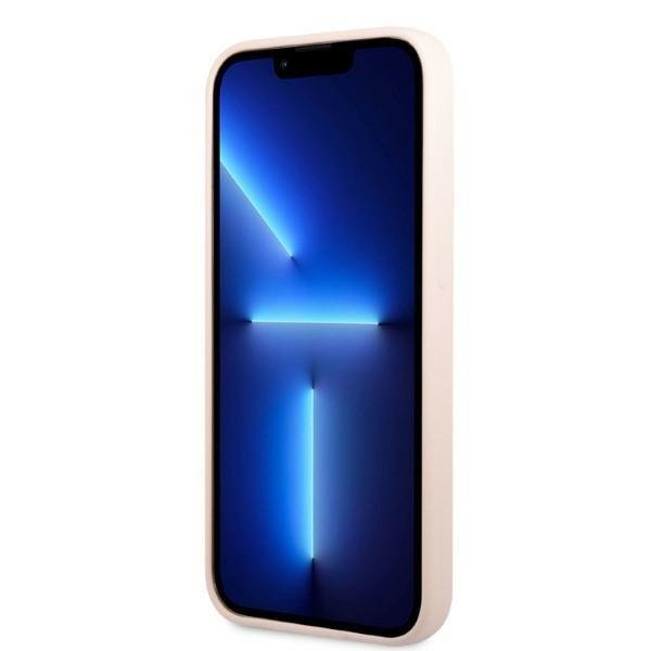 Guess Guess iPhone 13 Pro Max Skal MagSafe Silicone Logo Plate - Rosa