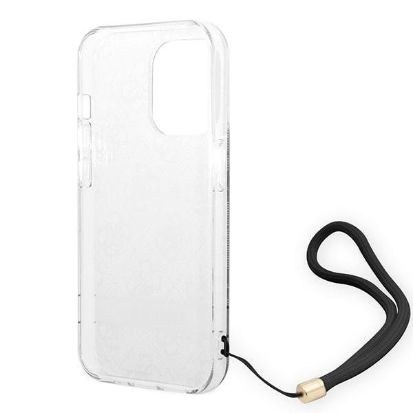 Guess GUESS iPhone 14 Pro Skal Print Strap - Svart