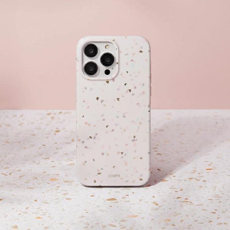 UNIQ Uniq iPhone 14 Pro Skal Coehl Terrazzo - Sand