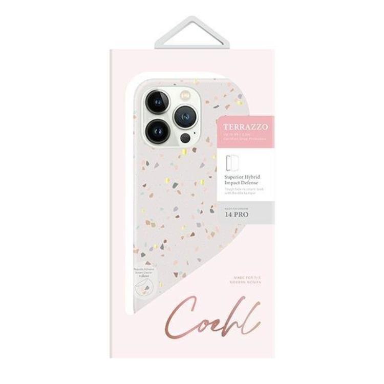 UNIQ Uniq iPhone 14 Pro Skal Coehl Terrazzo - Sand