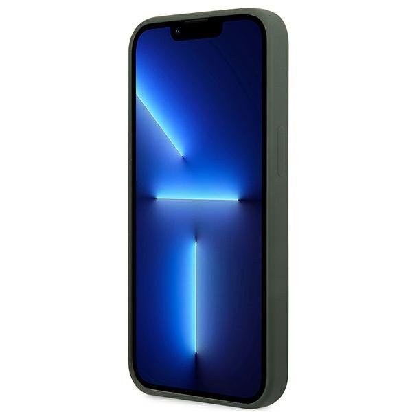 Guess Guess iPhone 13 Pro Skal MagSafe Silicone Logo Plate - Khaki