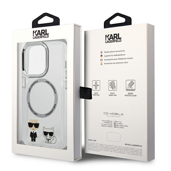 KARL LAGERFELD Karl Lagerfeld iPhone 14 Pro Max Magsafe Skal Karl & Choupette Aluminium