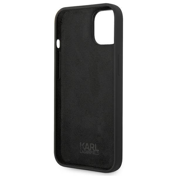 KARL LAGERFELD Karl Lagerfeld iPhone 14 Plus Skal Czarny Silicone Karl`s Head - Svart