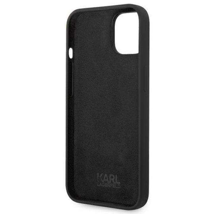 KARL LAGERFELD Karl Lagerfeld iPhone 14 Skal Czarny Silicone Karl`s Head - Svart
