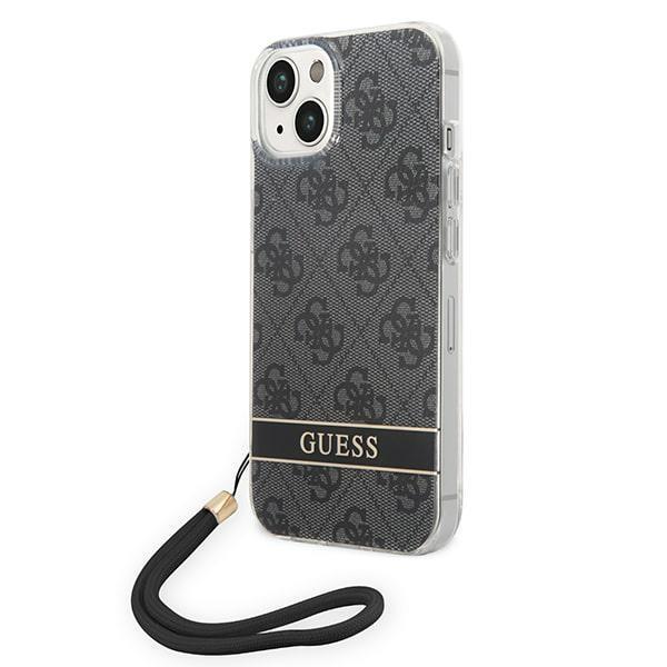 Guess GUESS iPhone 14 Plus Skal Print Strap - Svart