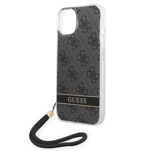 Guess GUESS iPhone 14 Plus Skal Print Strap - Svart