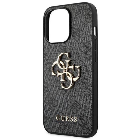 Guess GUESS iPhone 14 Pro Skal Big Metall Logo - Grå