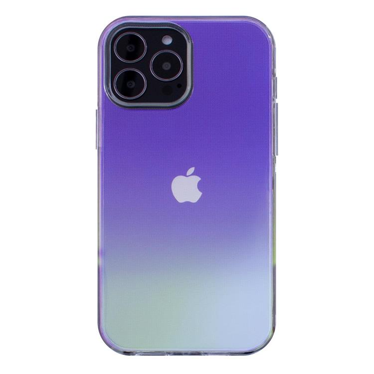 OEM iPhone 12 Pro Max Skal Aurora Neon Gel - Lila