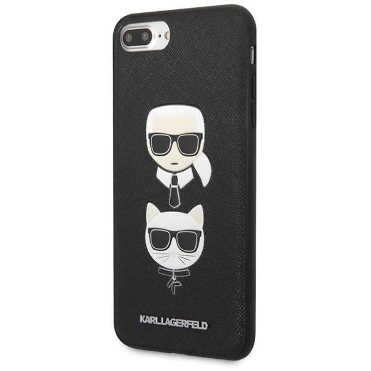 KARL LAGERFELD Karl Lagerfeld iPhone 7/8 Plus Skal Saffiano Ikonik Karl & Choupette Head