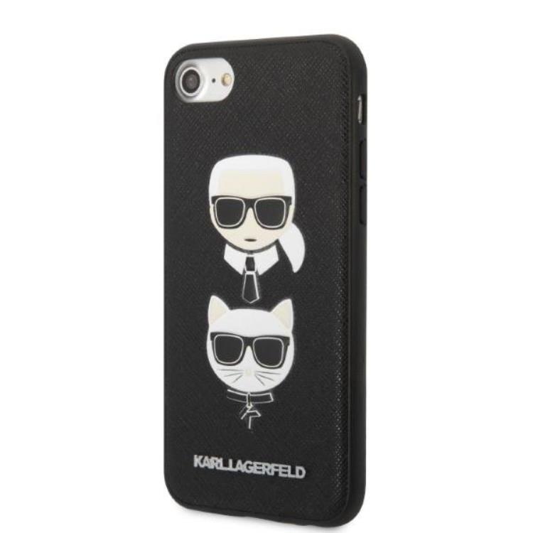 KARL LAGERFELD Karl Lagerfeld iPhone 7/8/SE Skal Saffiano Ikonik Karl & Choupette Head