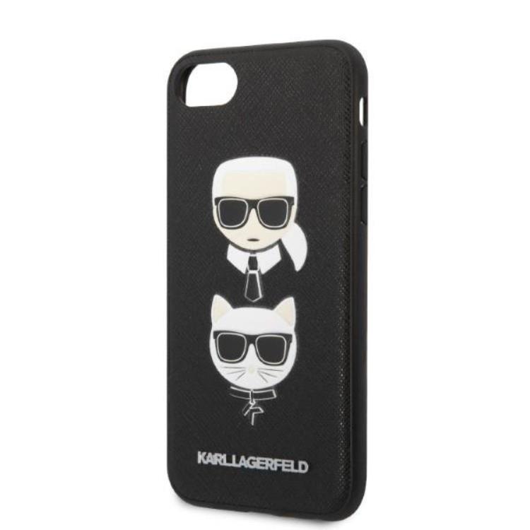 KARL LAGERFELD Karl Lagerfeld iPhone 7/8 Plus Skal Saffiano Ikonik Karl & Choupette Head