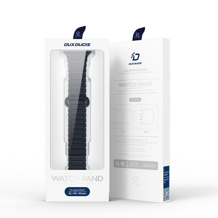 DuxDucis Dux Ducis Apple Watch 6/7/8/SE (42/44/45/49mm) Armband Silicone Armored - Blå