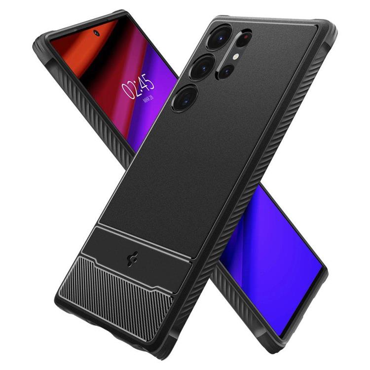 Spigen Spigen Galaxy S23 Ultra Skal Rugged Armor - Svart