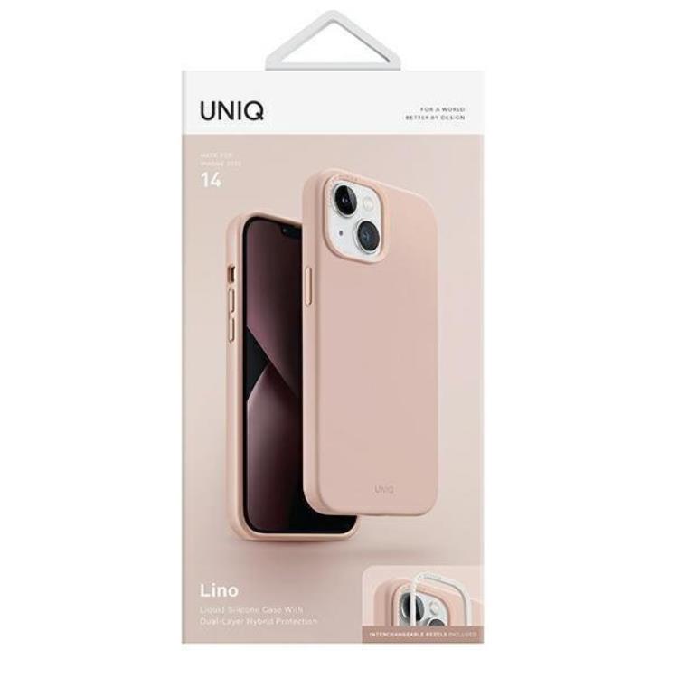 UNIQ Uniq iPhone 14 Plus Mobiskal Lino - Rosa