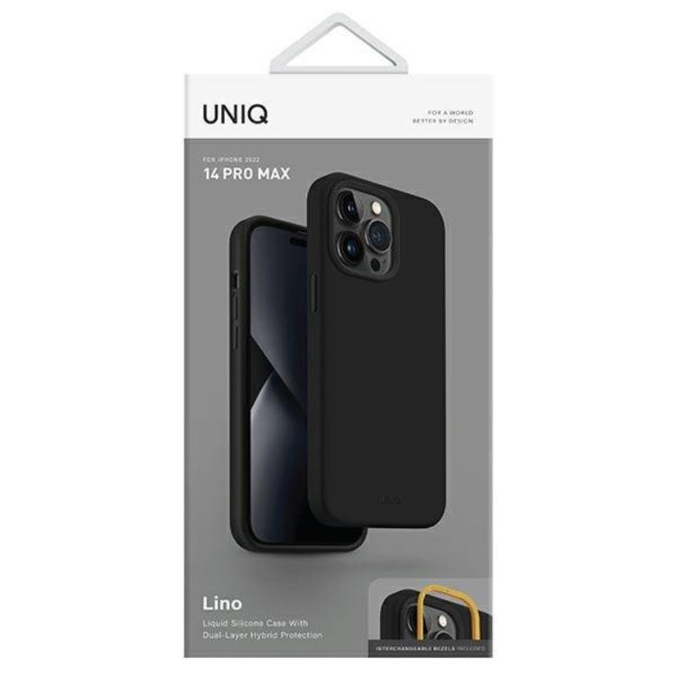 UNIQ Uniq iPhone 14 Pro Max Mobiskal Lino - Midnight Svart
