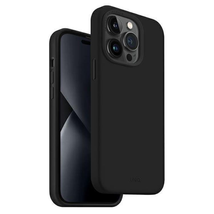 UNIQ Uniq iPhone 14 Pro Max Mobiskal Lino - Midnight Svart