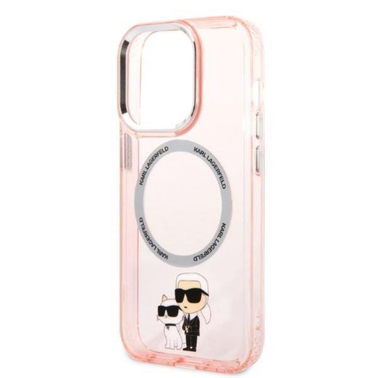 KARL LAGERFELD Karl Lagerfeld Mobilskal till iPhone 14 Pro Magsafe - Rosa