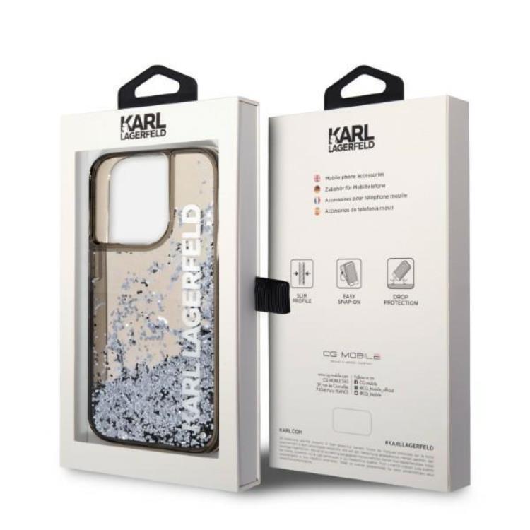 KARL LAGERFELD Karl Lagerfeld Mobilskal till iPhone 14 Pro Magsafe Liquid Glitter