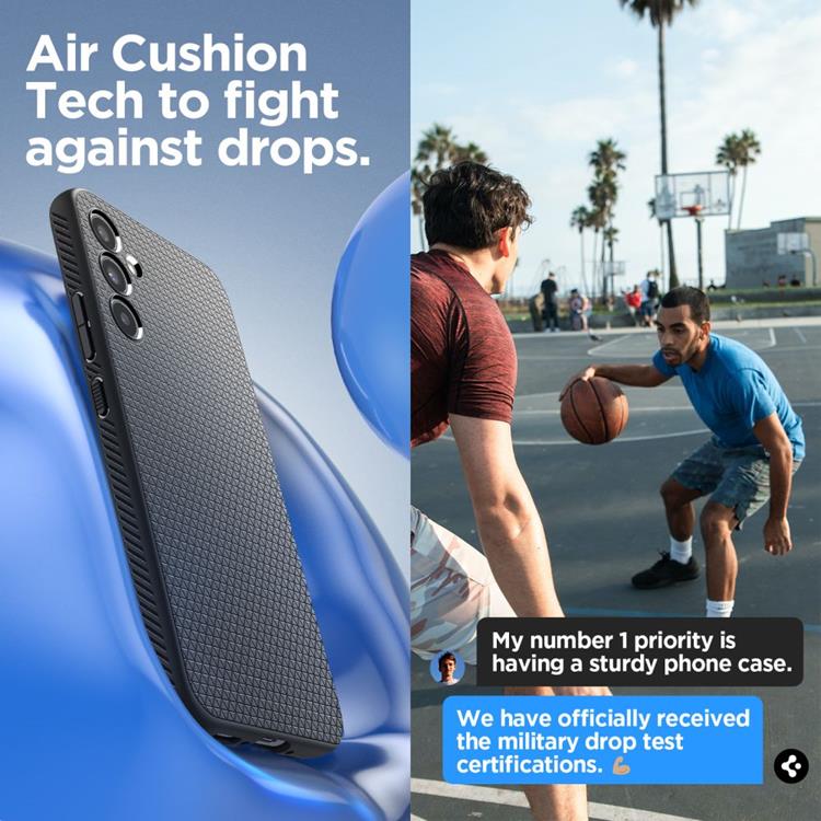 Spigen Spigen Mobilskal till Galaxy A54 5G Liquid Air - Matte Svart
