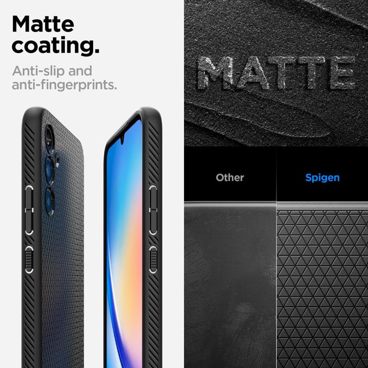 Spigen Spigen Mobilskal till Galaxy A54 5G Liquid Air - Matte Svart