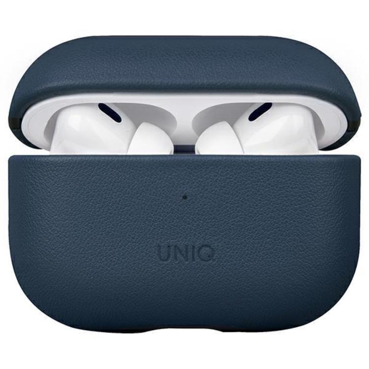 UNIQ Uniq Airpods Pro 2 Skal Äkta Läder Terra - Space Blå