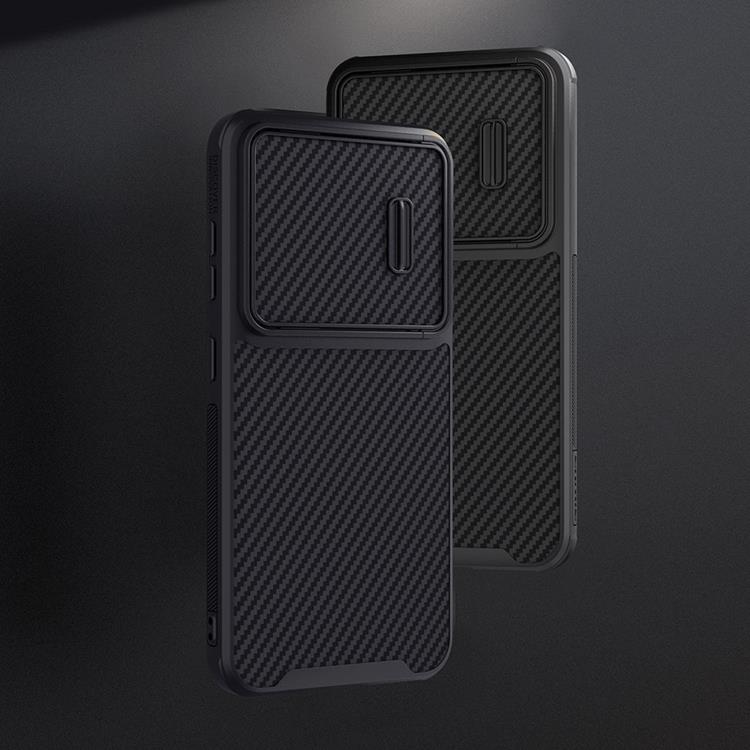 Nillkin Nillkin Mobilskal till Galaxy S23 CamShield Synthetic Fiber - Svart