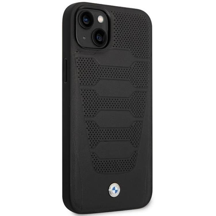 BMW BMW Mobilskal till iPhone 14 Läder Seats Pattern - Svart