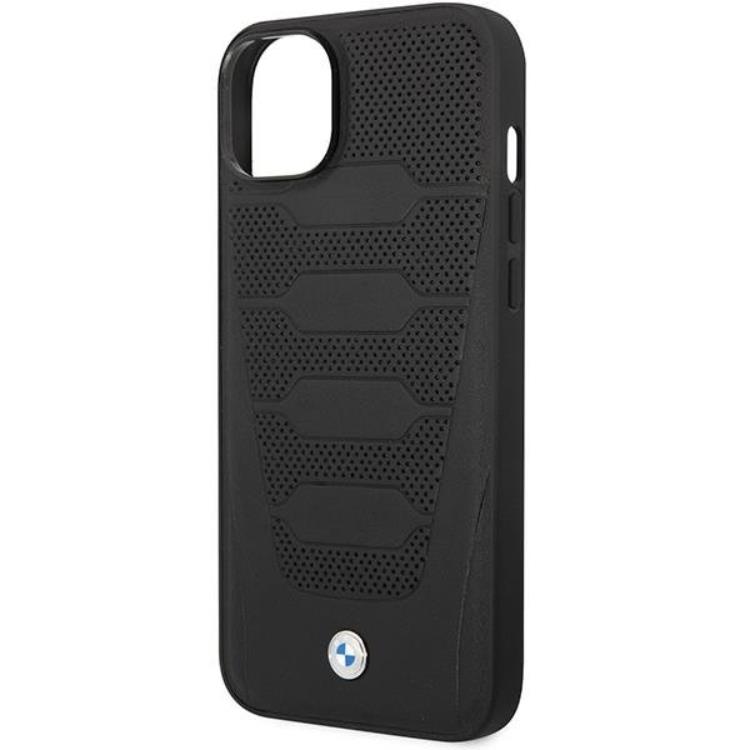 BMW BMW Mobilskal till iPhone 14 Läder Seats Pattern - Svart